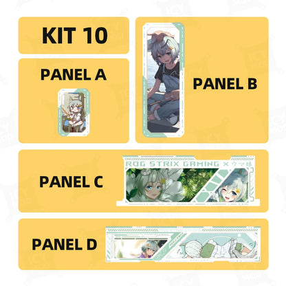 ASUS GX601 Case Lighting panel kit ARGB Laser Engraved Lighting Plate ROG Strix Helios Refit Custom PC MOD Gabinete Shroud