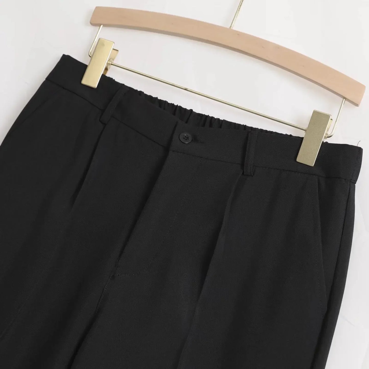 Men's Straight Baggy Casual Pants Korean Slit Personality Suit Trousers Fashion Formal Business Male Streetwear Gray Khaki Black