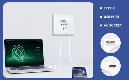 BSEED EU Standard Einzigen Steckdose Doppel Glas Steckdosen Triple Steckdosen Steckdose Für Home Office Schlafzimmer 16A.