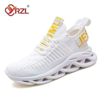 YRZL Men Shoes Sport Comfortable Sneakers Breathable Couple Running Shoes Women Tenis Sports Shoe White Walking Man Sneakers