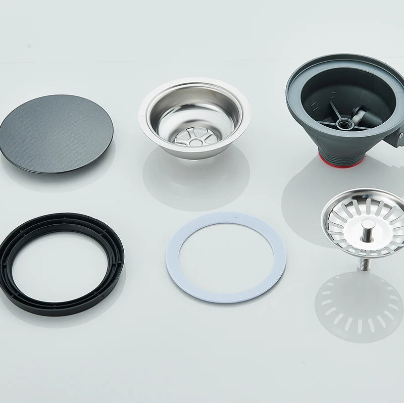 304 Stainless Steel  Multifunctional Kitchen Sink Faucet Set Rainfall Spout Pull Out Sprayer Pure Tap Cold Hot Water Mixer