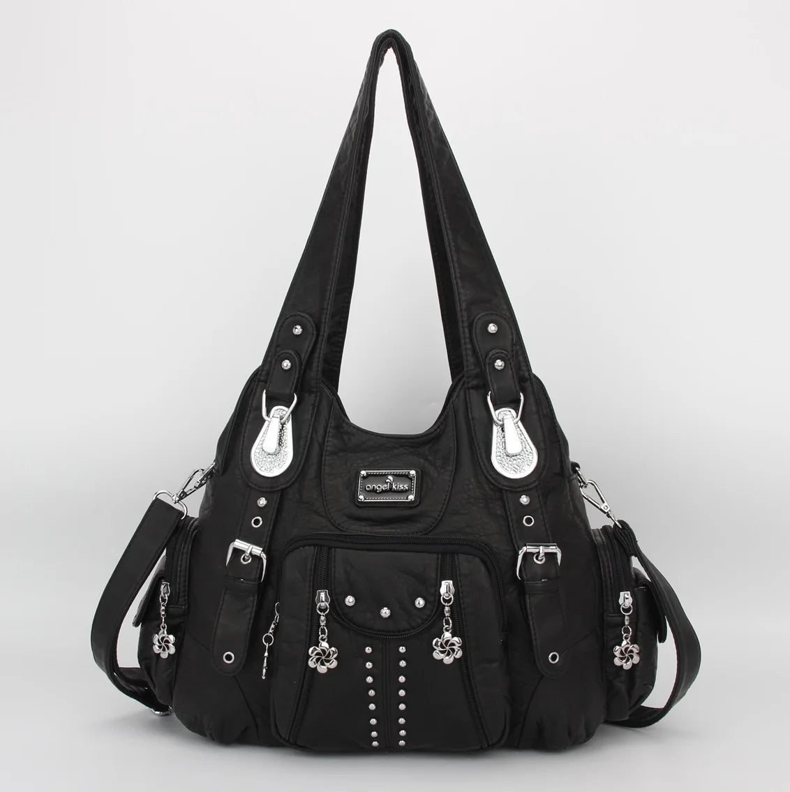 Angel kiss Bag Women Fashion Handbags PU Leather Shoulder Bags Female Satchel Big-capacity Shoulder Purse Bag bolsa feminina.