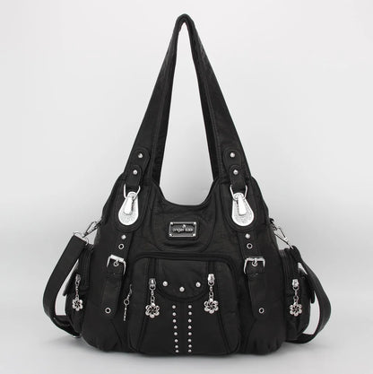 Angel kiss Bag Women Fashion Handbags PU Leather Shoulder Bags Female Satchel Big-capacity Shoulder Purse Bag bolsa feminina.