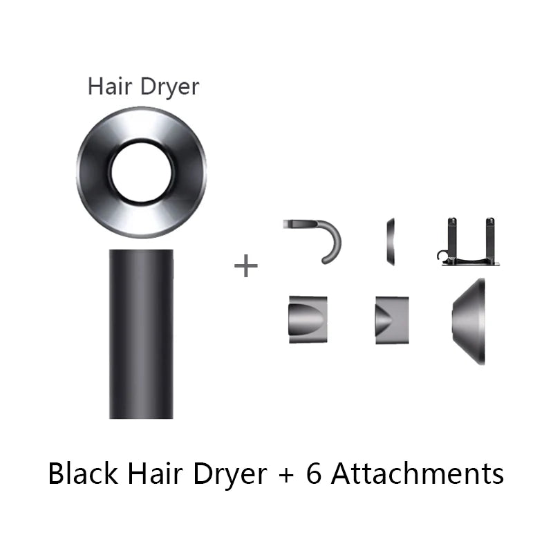 Diffuser Hairdryer Ionic Professional Electric Hair Dryer Leaf Heat Blow Drier With Diffuser Leafless Ion Air Blower Woman 5in1.