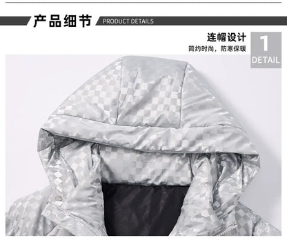 Supzoom New Arrival Casual Mens Winter Trendy Hooded Bread Couple Bright Face Starry Thickened Coat Cotton-padded Jackets.