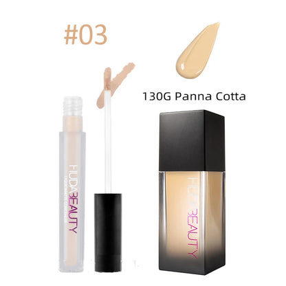 34ml Flawless Liquid Foundation Matte Concealer Nourishing Long-Lasting Facial Makeup Concealed Pores Breathable Cosmetics