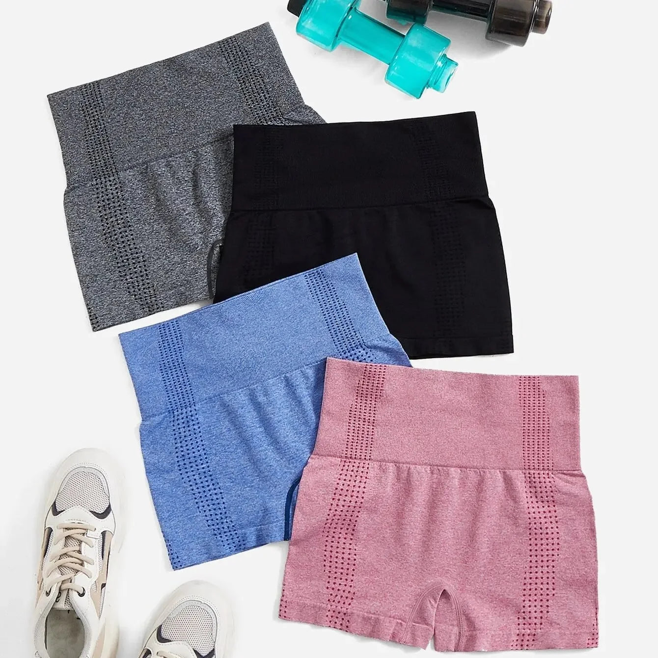 Sexy Seamless Knitted Yoga Sportswear Set Women's Quick Dry Tight Fitness Clothes Set Comfortable High-End Sensation