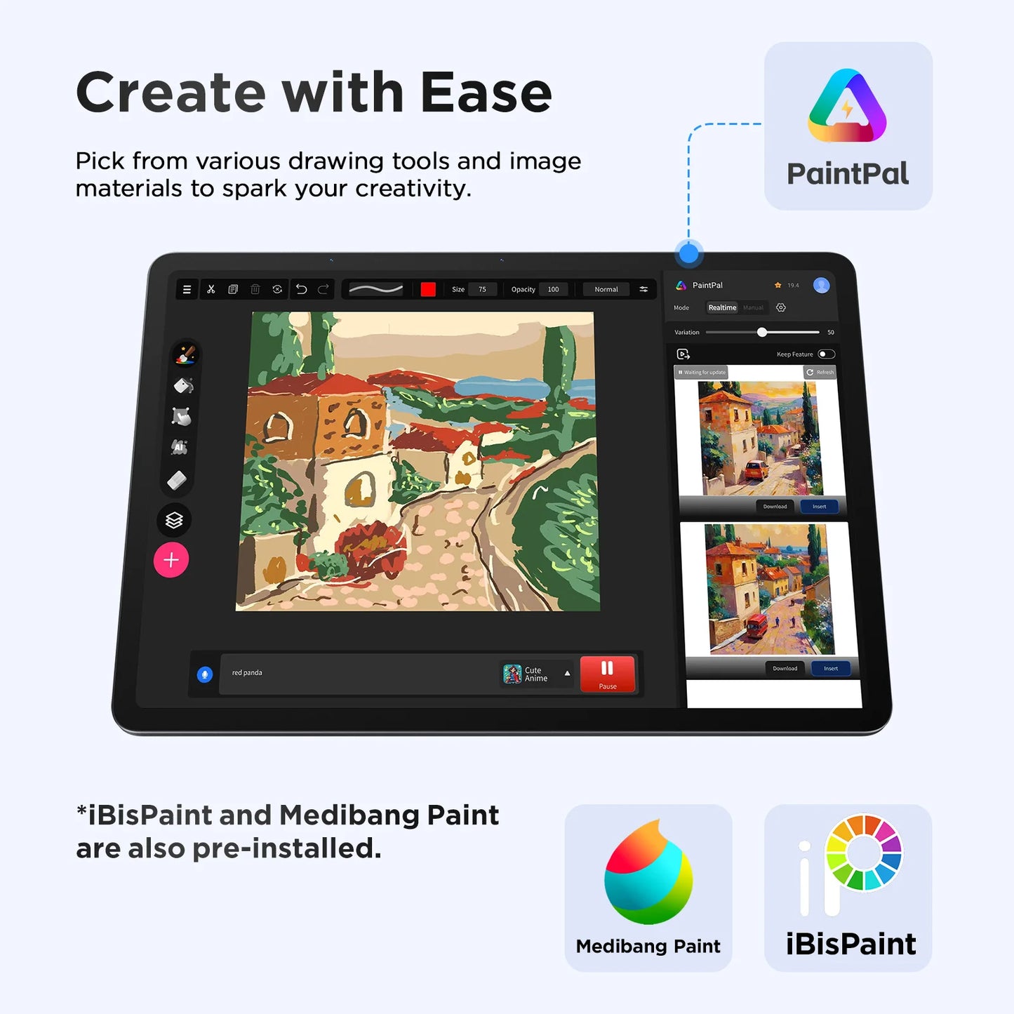 UGEE UT3 Fun Drawing Pad 14.25 inch 2400*1600 Resolution Android 14 System 60HZ Large Graphics Tablet Monitor 8GB+256GB.
