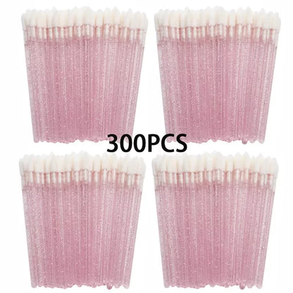100/200pcs Lip Wands Applicators Disposable Lip Brushes Lipstick Brush Mascara Applicator Gloss Wands Eyelash Extension Tool.