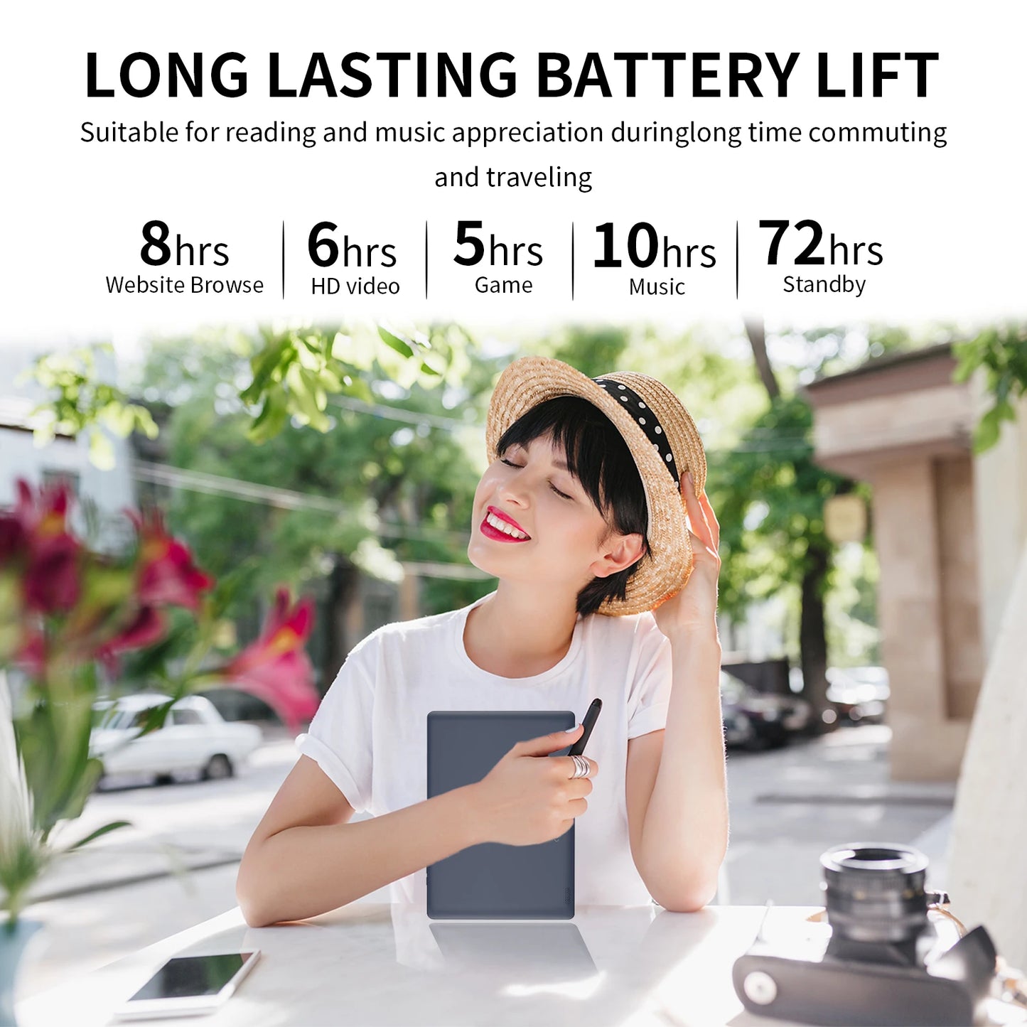 PRITOM M10 10.1 Inch Android Tablet PC 64GB ROM Quad-core HD IPS Screen WiFi GPS.