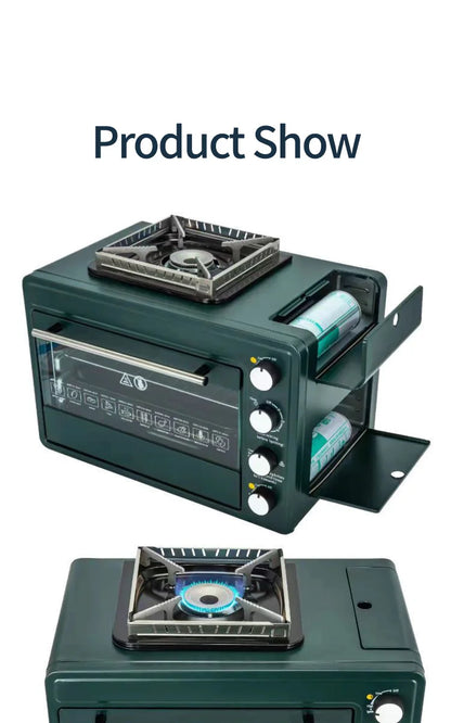 Home multifunktion ale Outdoor-Gas Pizza ofen Gasherd 2-in-1 Box Ofen tragbare kleine Backofen
