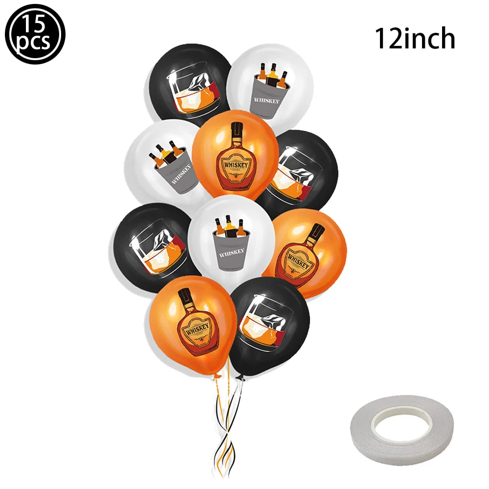 Oktoberfest Party Dekorationen Bier Banner Ballon 40. Kuchen Topper Anzahl Ballon für Deutsches Bier Geburtstag Party Supplies Gefälligkeiten.