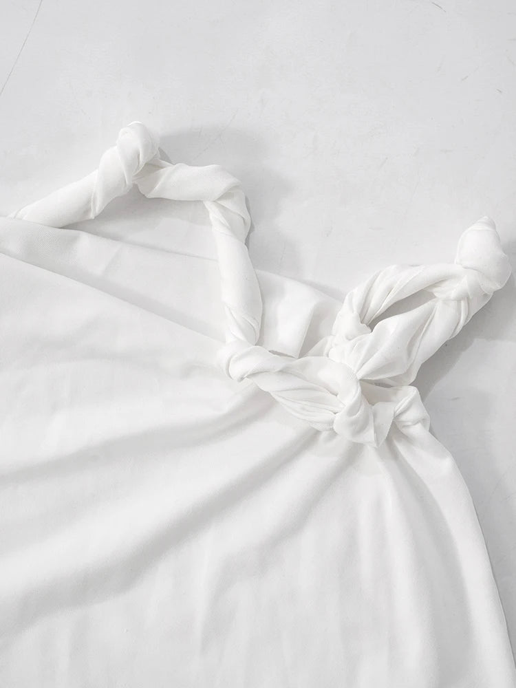 kliou Incline Shoulder Women T-shirts Classic New All-matched Single Sleeve Strap Skinny Crop Tees Mujer Chic Fashion Street Top.