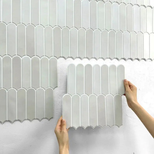 10pcs 3D Faux Matte Wall Panels, Tile Stickers Waterproof, Backsplash Kitchen Peel and Stick, Room Decoration