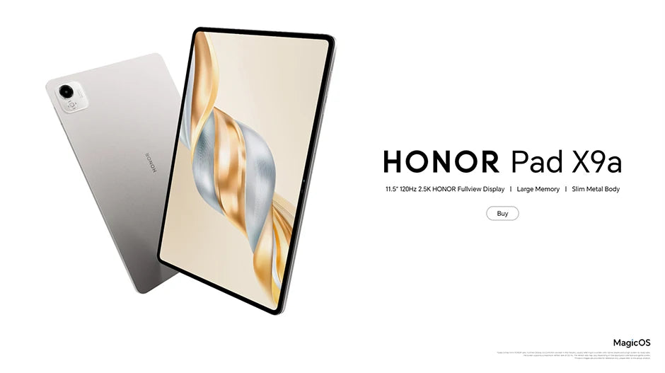 Global Version HONOR Pad Х9a Tablet android 11.5" 120Hz 2.5K HONOR Fullview Display 6GB+128GB Qualcomm 6nmSnapdragon 685.