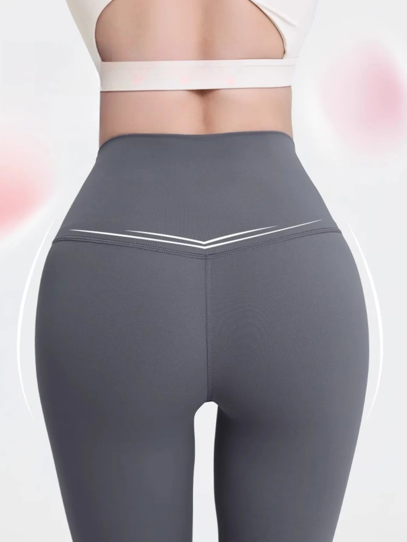 Women's High Waist Butt Lift Yoga Pants - No Camel Toe, Buttery Soft Naked Feeling, Peach Hip, Seamless Gym Running Leggings.