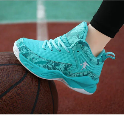 Basketball Shoes for Kids Sneakers New Boys Brand Thick Sole Non-slip Children Sports Shoes Child Boy Basket Trainer Shoes