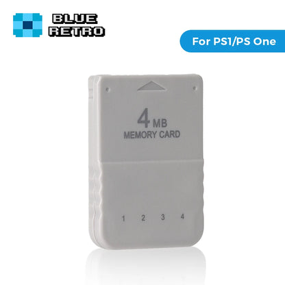 BlueRetro 1PC/2PC 4M Memory Card For PS1 Save Game Card  For PlayStation1 PS One Game Consoles Data Saving Progress Memory Card.