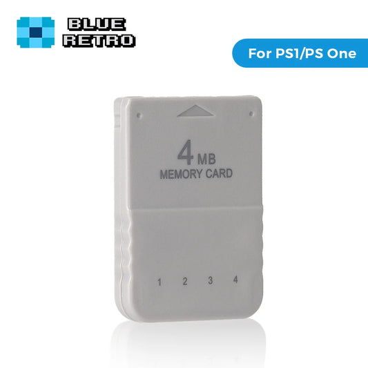 BlueRetro 1PC/2PC 4M Memory Card For PS1 Save Game Card  For PlayStation1 PS One Game Consoles Data Saving Progress Memory Card.