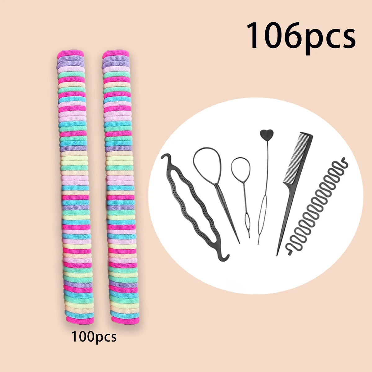 Fashion Hair Accessories for Woman Set Girls Hair Bands Set Elastic Rubber Band Children Ponytail Holder Scrunchies Kids Headwea.