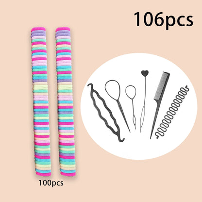 Fashion Hair Accessories for Woman Set Girls Hair Bands Set Elastic Rubber Band Children Ponytail Holder Scrunchies Kids Headwea.