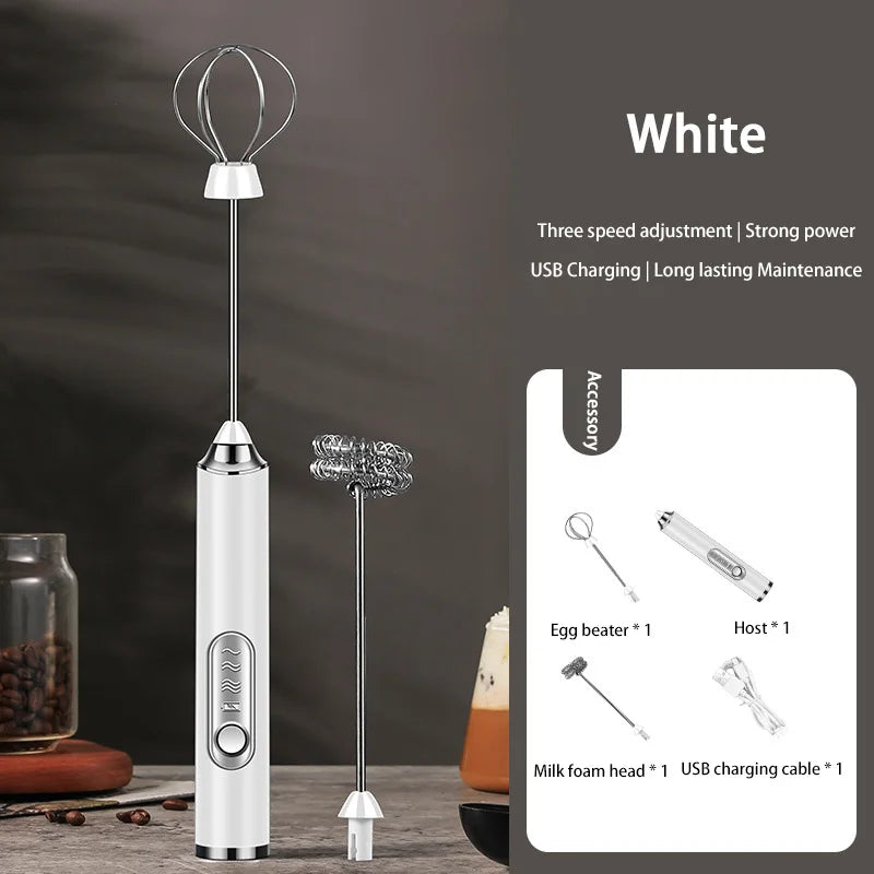 XIAOMI Electric Milk Frother Mini Handheld Wireless Powerful USB Rechargeable Convenience Coffee Milk Whipping Kitchen Whisks.