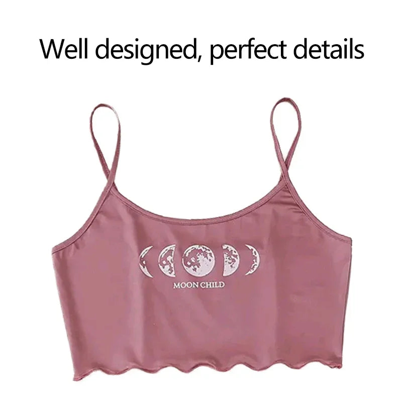 Frauen Pyjama Nachtwäsche Pyjama Set Sport Leibchen und Shorts rosa schwarz Mond und Planet drucken Sommer bequeme Freizeit anzug.