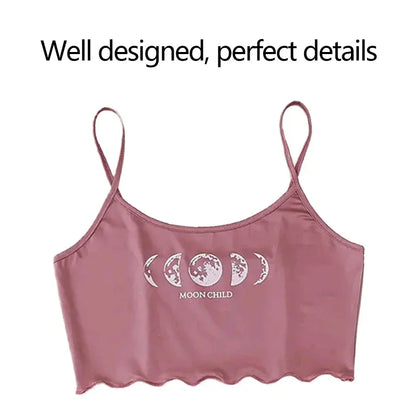 Frauen Pyjama Nachtwäsche Pyjama Set Sport Leibchen und Shorts rosa schwarz Mond und Planet drucken Sommer bequeme Freizeit anzug.