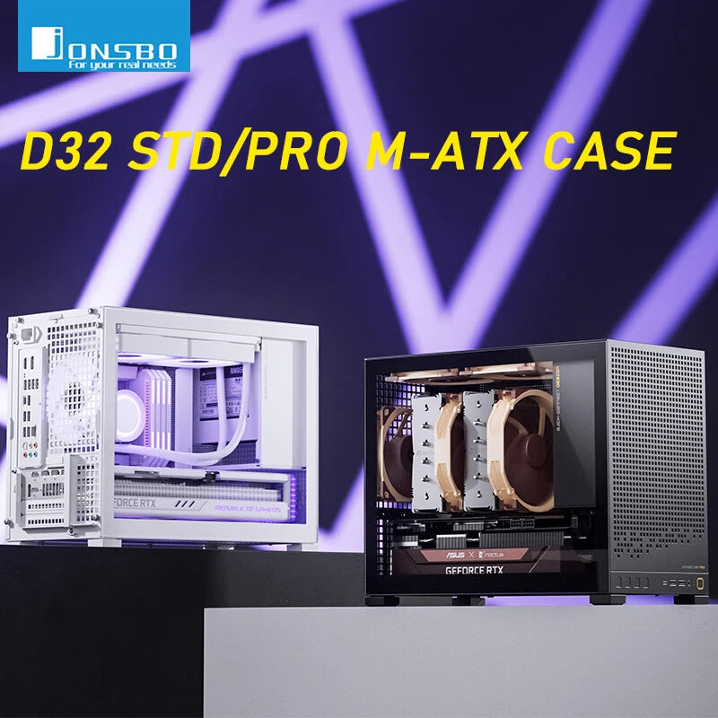 Jonsbo D32 STD/PRO MINI Desktop Case MINI-ITX MATX PC Case Support ATX/SFX Power Supply 240Water Cooling Computer Office Chassis.