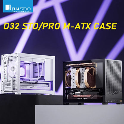 Jonsbo D32 STD/PRO MINI Desktop Case MINI-ITX MATX PC Case Support ATX/SFX Power Supply 240Water Cooling Computer Office Chassis.