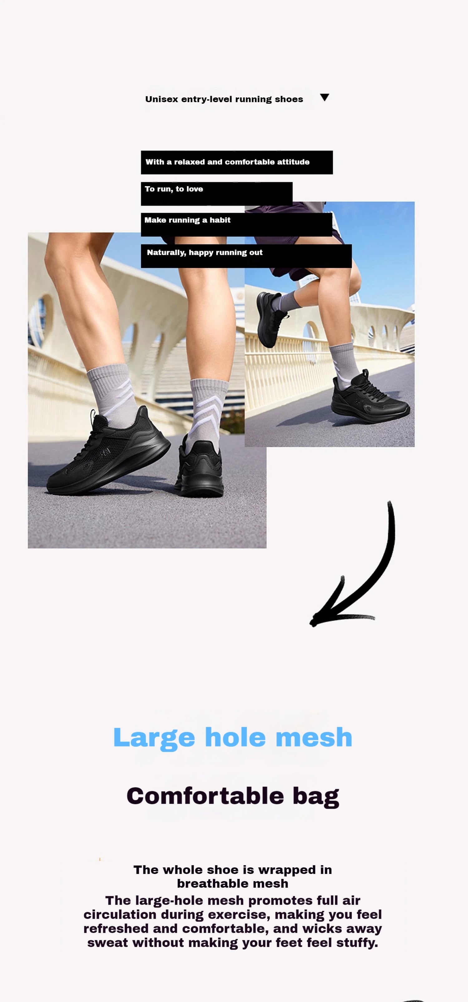 361 Degrees Men Running Shoes Wear-resistant Comfortable Soft Supportive Jogging Lightweight Breathable Male Sneakers 672422252.