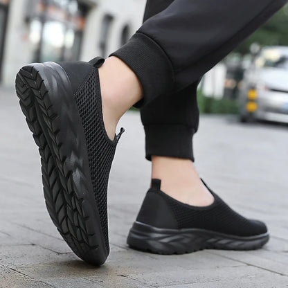 YRZL Sneakers Men Summer Casual Shoes Men Mesh Breathable Outdoor Non Slip Sports Shoes Slip on Loafers for Men Pius Size 39-46