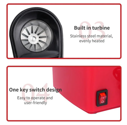 Electric Portable Popcorn Maker Fully Automatic Home Popcorn Popper Hot Air Popcorn Machine Healthy No Oil Mini Popcorn Maker.