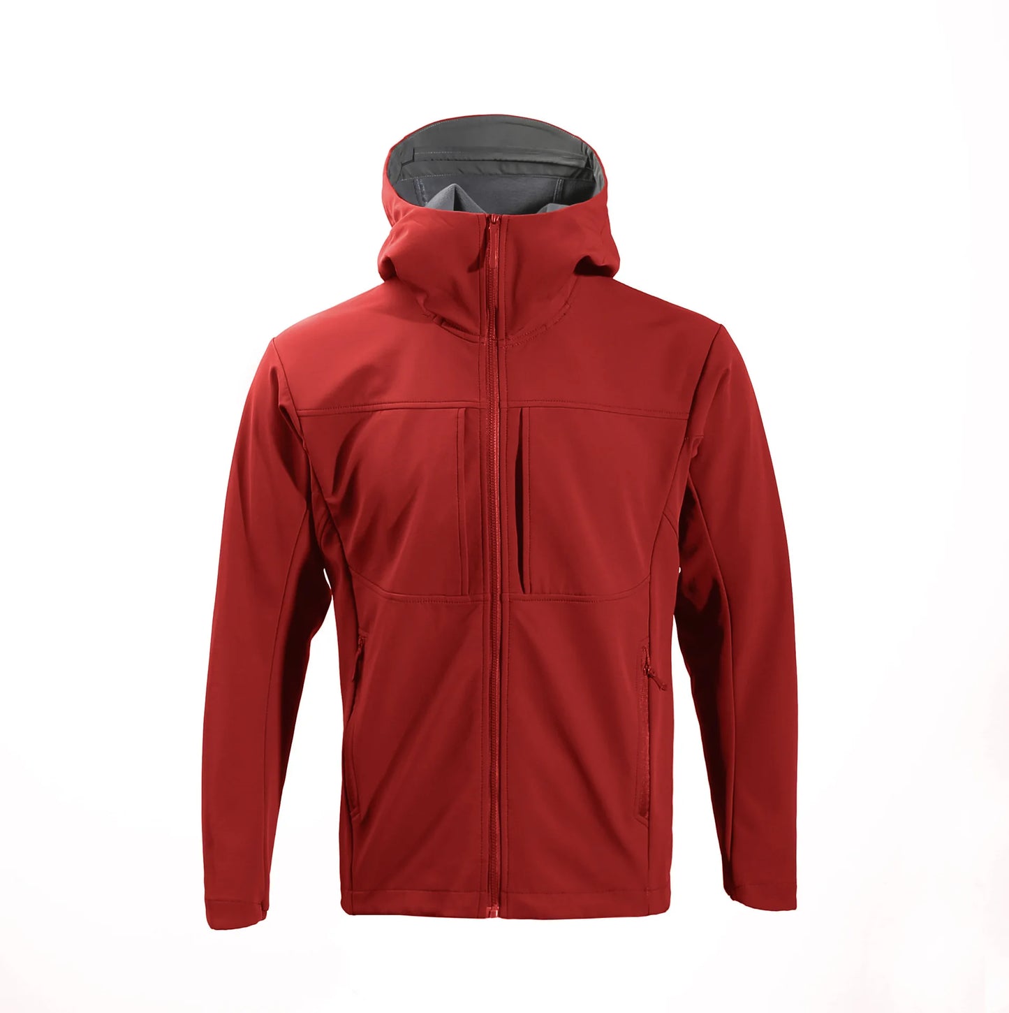 Compass Button Patch Italian Luxury Style Men's Fleece-lined Windbreaker Jacket Zippered Suitable For Outdoor Sports Hoodie.