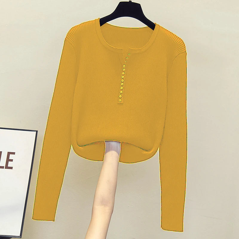 2026 gestrickte Frauen Pullover Taste V-ausschnitt Pullover Herbst Grundlegende Pullover für Weibliche Pullover Schlank Solide Bold Streifen Tops