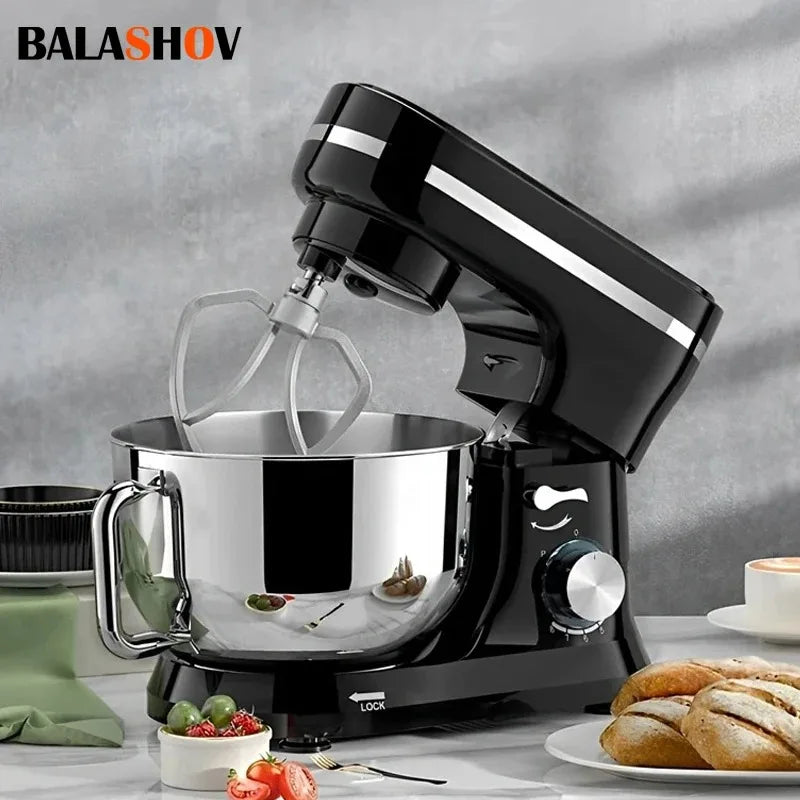 3in1 Multifunctional Chef Machine Kitchen Food Processor Stand Cream Egg Whisk Mixer Blender Cake Dough Bread Maker Machine.