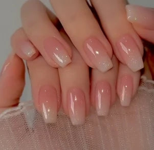 24Pcs/set Almond Press-On French Nail Tips Green Cat Eye False Nails Simple&Elegant Wearable Nail Art for Women&Girls Daily Wear.