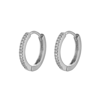 Silver Gold Color Hoop Earring Trendy Punk Hip Hop Rivet Ear Rings for Women Gothic Party Jewelry Pendientes Orecchini 2025.