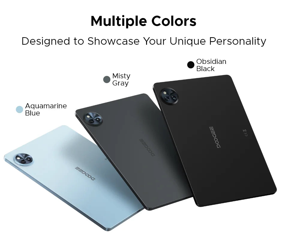 DOOGEE U11 Android 15 Tablet 11 Ultra-clear 90Hz Display 4GB RAM 128GB ROM 8580mAh Battery Dual Speaker Supports Widevine L1.