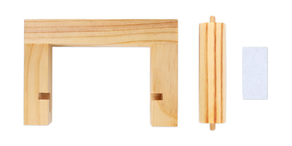 Nagel freier quadratischer Toiletten papier halter aus Holz Bad zubehör Hardware Papier handtuch halter Küchen rolle Papier halter