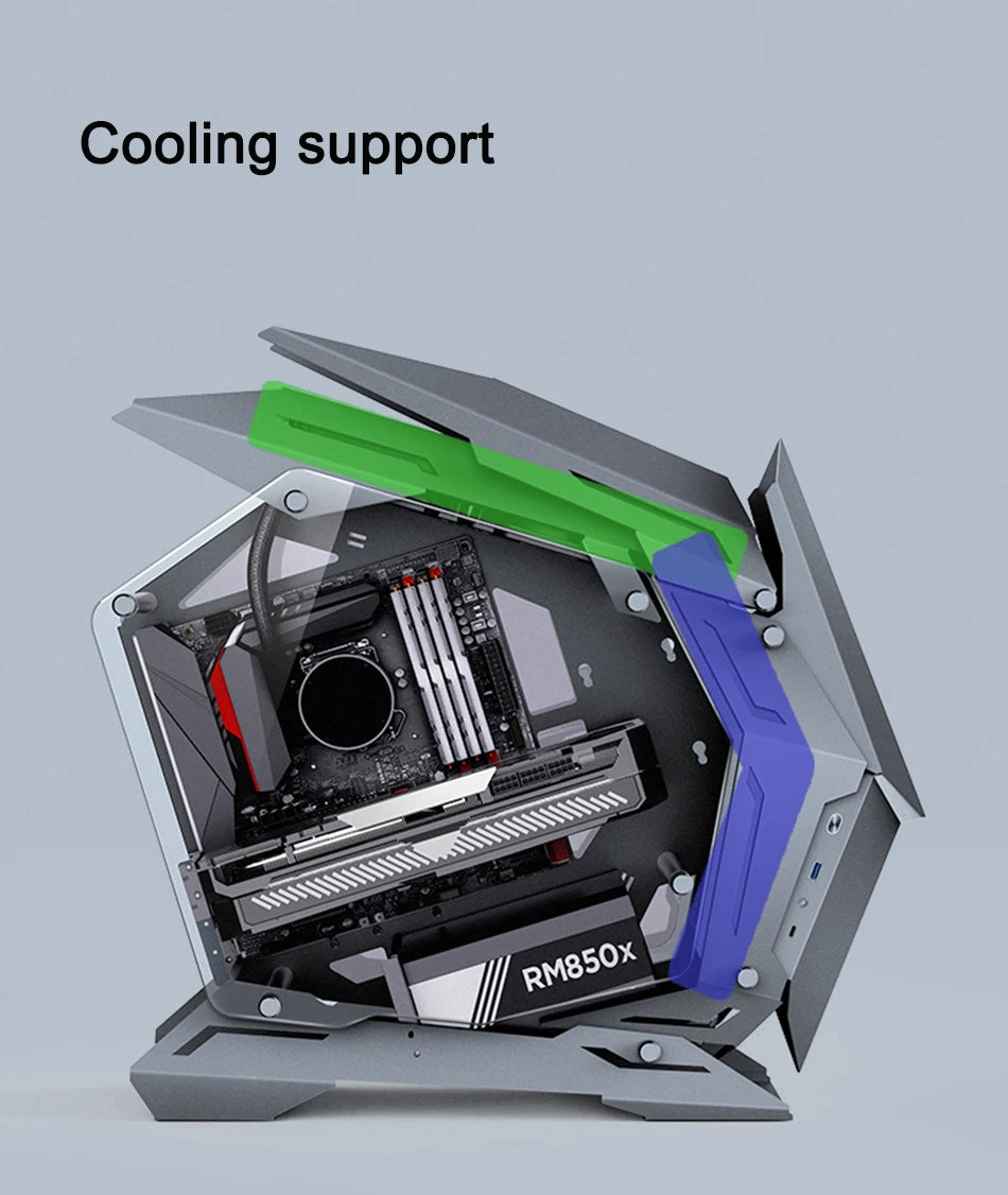 Jonsbo MOD3 MINI E-sports Case MATX/ITX Computer Game Chassis 5V ARGB Lamp Effect ATX PSII Power Support Special-shaped Chassis.