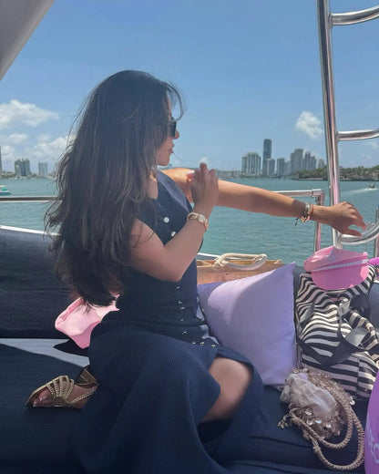 Tossy Strick-Maxikleid mit gerippter Strickjacke, weiblich, hohe Taille, schlanke Tasche, ärmellos, elegantes Partykleid, Damen-Strickwaren, langes Kleid