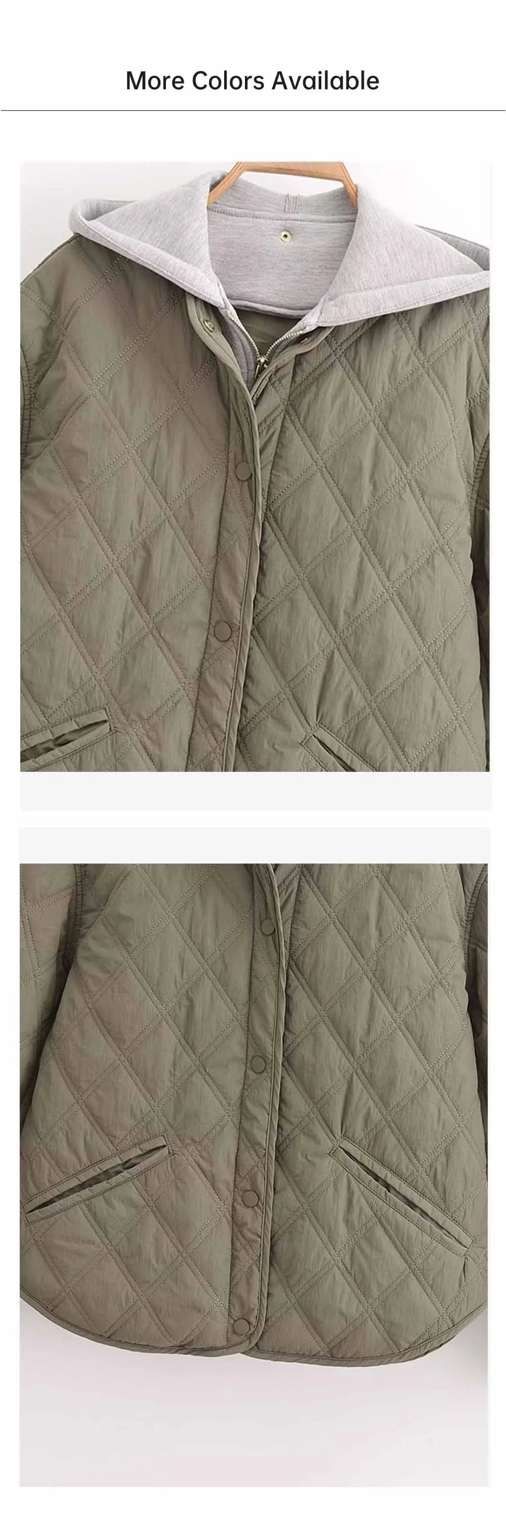 Unizera 2024 Herbst/Winter neues Produkt Mode lässig Damen Rundhals ausschnitt lose Langarm Kapuzen jacke Top.