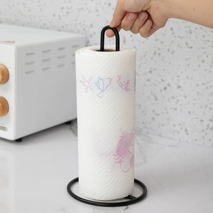 Badezimmerzubehör Vertikaler Taschentuchhalter aus Schmiedeeisen, kreativer Esstisch, Aufbewahrung für den Schreibtisch, Küche, Rollenpapierhalter