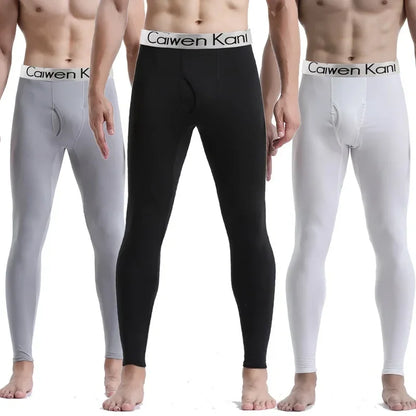 2025 New Men's Tight Sports Pants Slim Pants Autumn And Winter Thermal Pants Plush High Stretch Quick Drying Compression Pants.