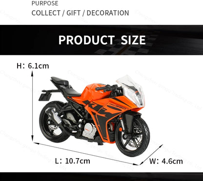 Maisto 1:18 New KTM RC 390 Static Die Cast Vehicles Collectible Hobbies Motorcycle Model Toys.