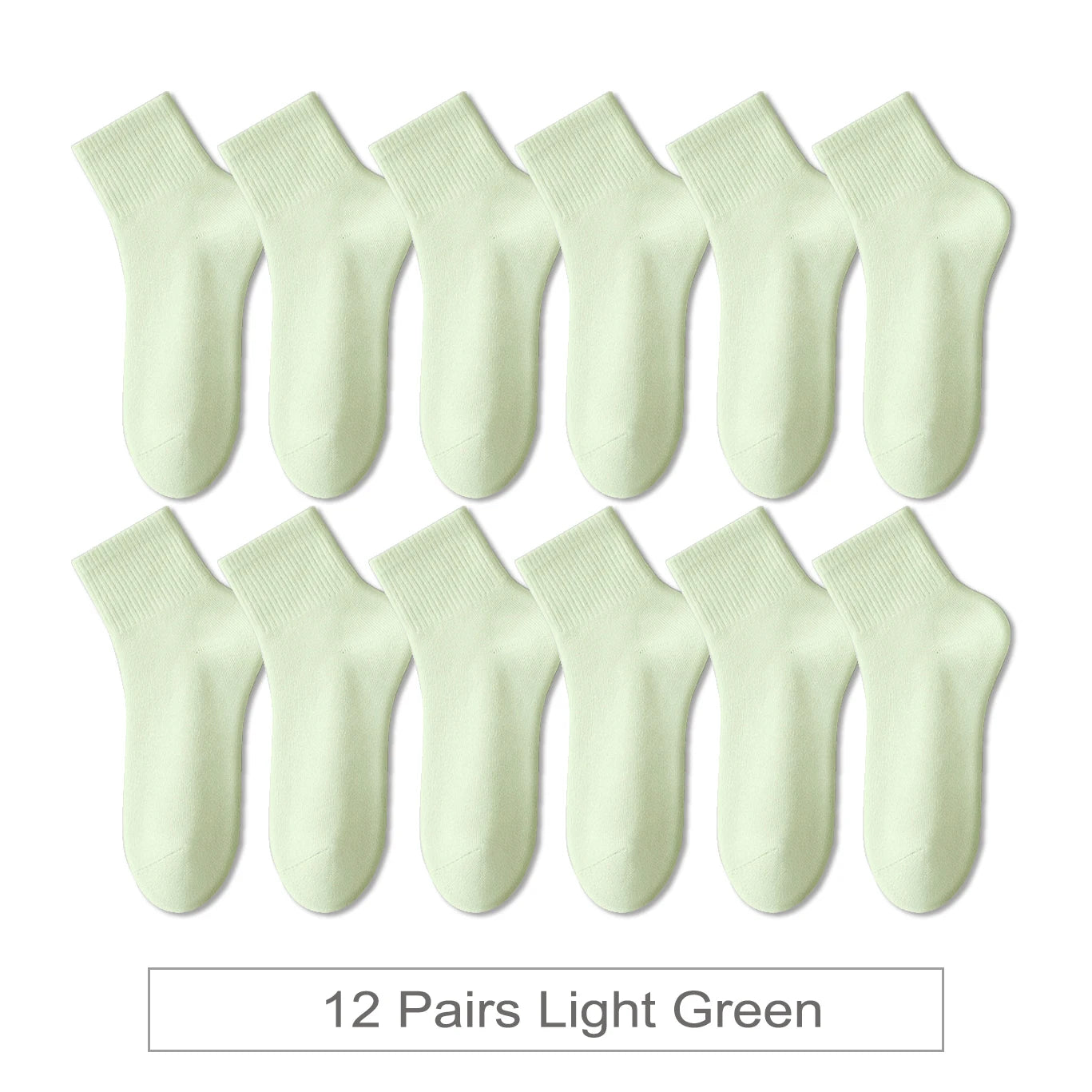 12 Pairs New Woman Cotton Socks Men Sock Short Ankle Colorful Autumn Spring Soft Breathable Colorful Girl Sock.