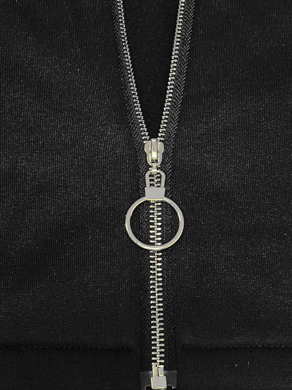 Frauen Casual Jacke Kosten Frühling Mode Lose Kontrast Farbe Drei Farbe Spleißen Kapuze Jacke Zipper Tops Frauen Kleidung.