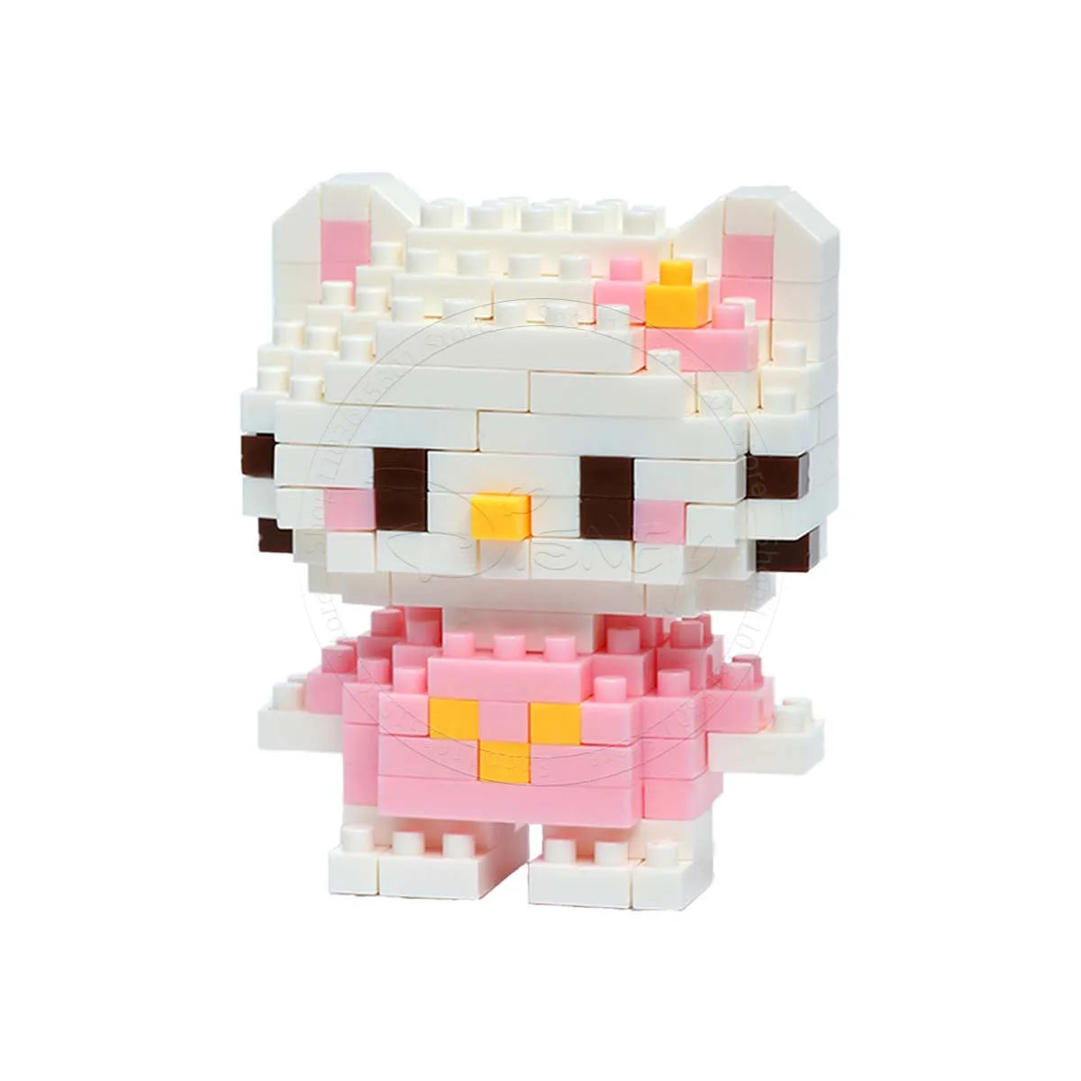 Stitch Disney Princess Elsa LinaBell Building Blocks Mickey Mouse Duck Mini Action Figures Blocks Assemble Toys Brick Kids Gifts