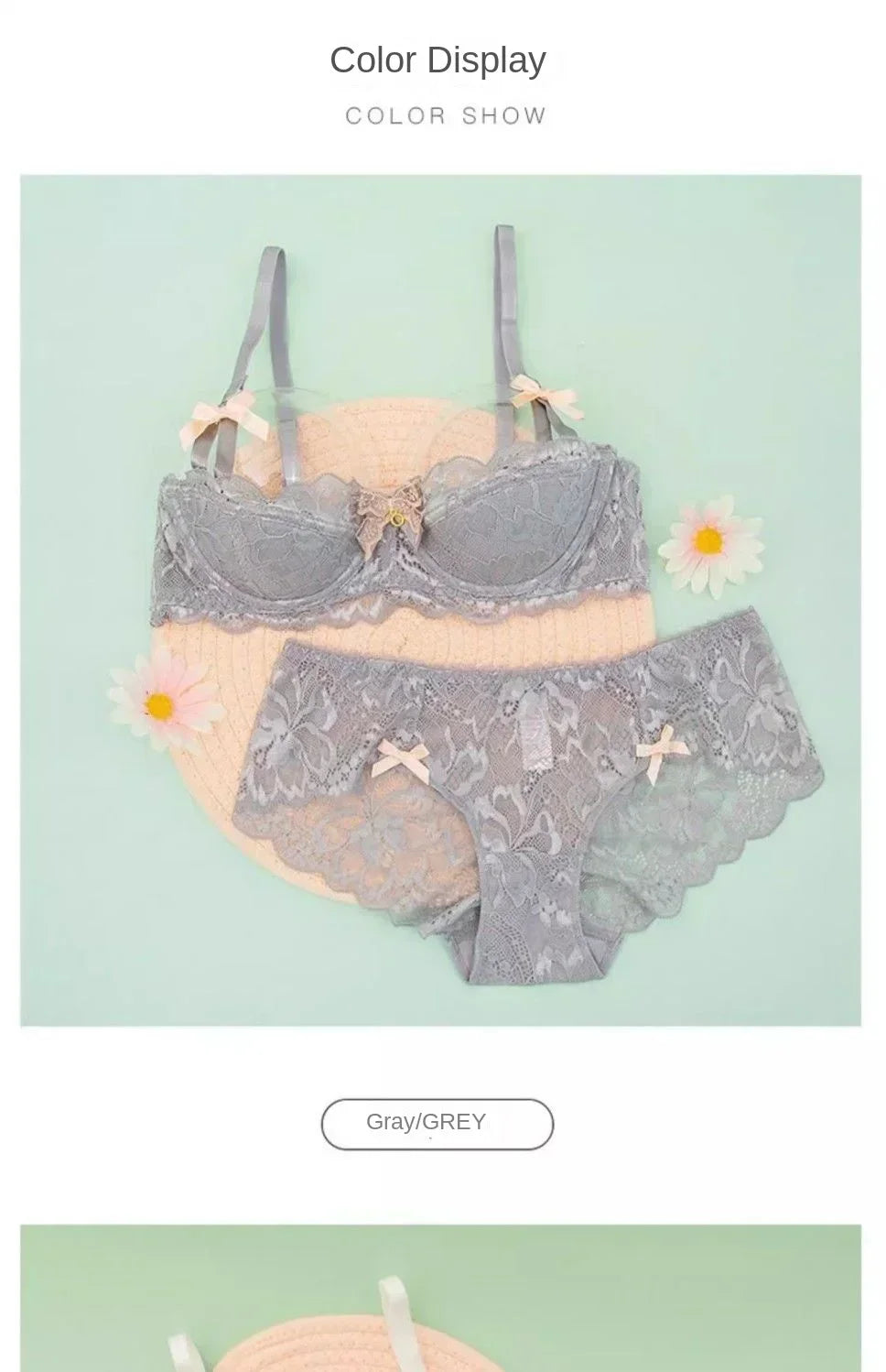 BANERDANI Light Luxury French Pure Desire Triangle Cup Breathable New Spring/summer Breathable Sexy Lace Not Empty Cup Bra Cover.